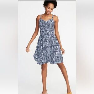Old Navy Navy Blue Cami Floral Sundress